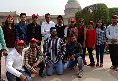 Rashtrapati bhavan visit, mgm university journalism 